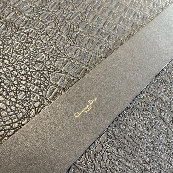 DIOR QUAKE BELT Size 90 Cristian Dior Black Smooth Calfskin Leather 55M - Picture 3 of 7